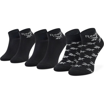 Reebok Комплект 3 чифта дълги чорапи мъжки Reebok Cl Fo Ankle Sock 3P GG6675 Черен (Cl Fo Ankle Sock 3P GG6675)