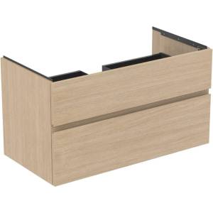 Ideal Standard Finesse - Шкафче за умивалник, 100x51x55 см, 2 чекмеджета, бял дъб E3397US (E3397US)