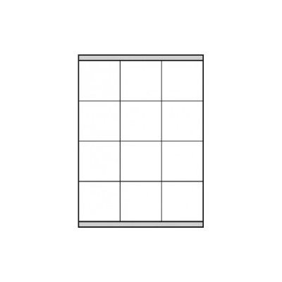 Print etikety 70x67.7mm biele