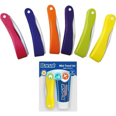 Banat cestovní zubní kartáček + bělící zubní pasta 15 ml dárková sada