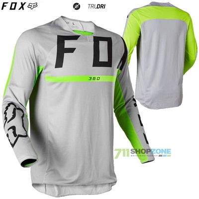 Fox Racing 360 Merz svetlo sivý