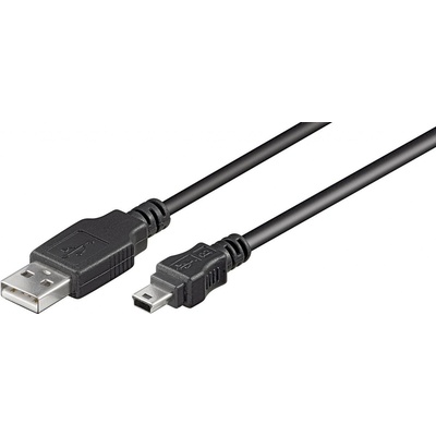 Goobay 50767 USB-A - miniUSB USB 1,8m černý