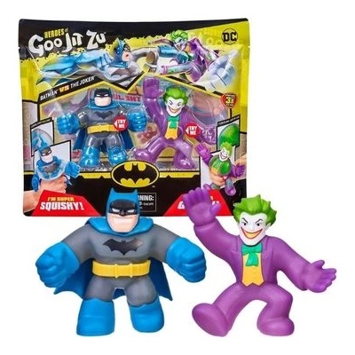 CO Goo Jit Zu: DC Super Heroes - Батман срещу Жокера, разтегателни фигурки, комплект от 2