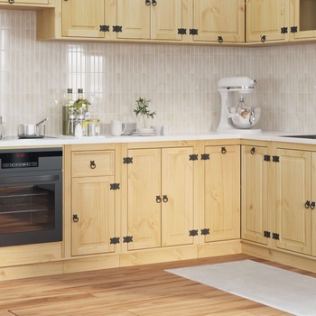 vidaXL За шкафове с рафт Меден 60 x 46 x 81, 5 см Солидно борово дърво (42007559)