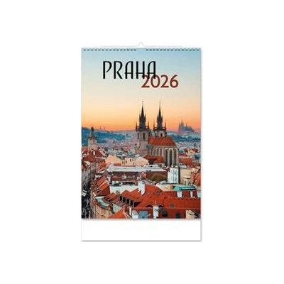 Nástěnný český Praha 2026
