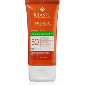 Rilastil Sun System Water Touch защитен матиращ крем за мазна кожа с несъвършенства SPF 50+ 50ml