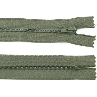 Spirálový zip no.3 nerozepínací 30cm - více barev color: 664 khaki