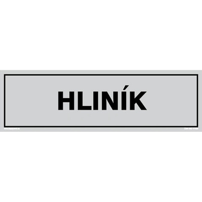 Značka HLINÍK, samolepicí fólie, 290 × 85 mm BZ FW627