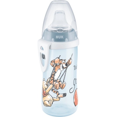 NUK FC Fľaša PP Active Cup Disney Medvedík Pú SI naústok tyrkysová 300ml