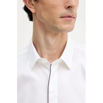 HUGO BOSS Памучна риза boss в бяло с кройка по тялото с класическа яка 50545158 (50545158)