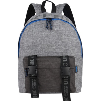 Unkeeper Ученическа раница Unkeeper - Buckles, Сиво & Синьо (DKT64760)