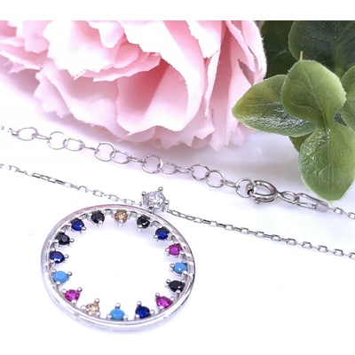 Jan Kos jewellery Stříbrný řetízek s přívěskem 12123579