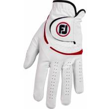 FootJoy WeatherSof Mens Golf Glove bílo/červená Levá XL