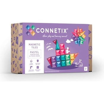 CONNETIX Connetix® Пастел Стартов Пакет магнитна строителна играчка 64 бр