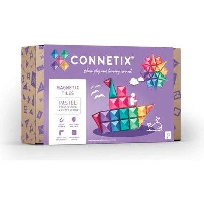 CONNETIX Connetix® Пастел Стартов Пакет магнитна строителна играчка 64 бр
