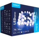 Modee Lighting LED vianočná reťaz 100 LED 10m studená biela bobule