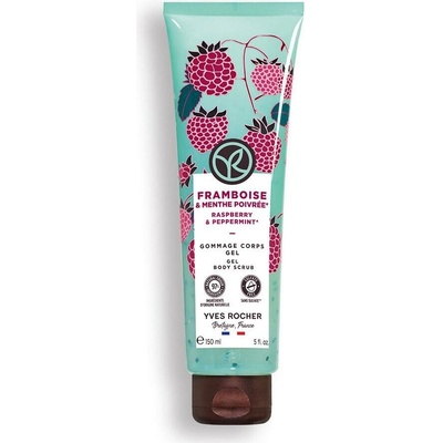 Yves Rocher Bain de Nature gelový peeling Raspberry & Peppermint 150 ml