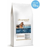 Ultra Premium Direct Adult medium breeds - суха храна за пораснали кучета от средни породи, с ниско съдържание на зърно, 45% месо и месни съставки - домашни птици и сьомга, 15 кг - Франция, LG1504