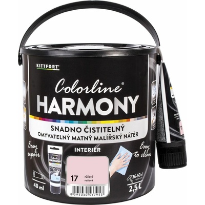 KITTFORT Colorline HARMONY 2,5 l růžová matná