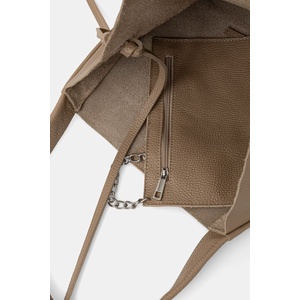 ANSWEAR чанта tote дамска от кожа (SR55DL.PSR) - answear - 156,45 лв