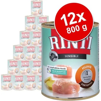 RINTI Sensible - Lamb & Rice 12x800 g