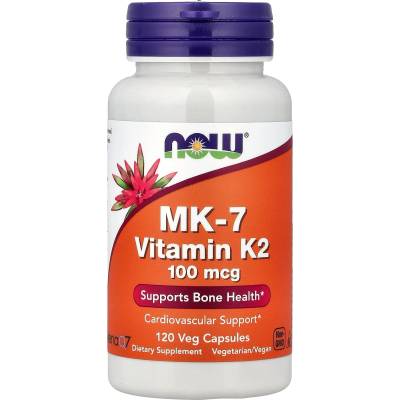 NOW MK-7 Vitamin К2, 100 mcg, 120 капсули, Now Foods (11026)