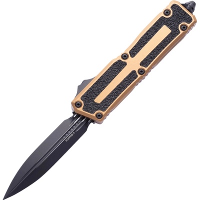 ! Microtech SCARAB II GEN III D/E BLACK STANDARD TAN 1280-1TA