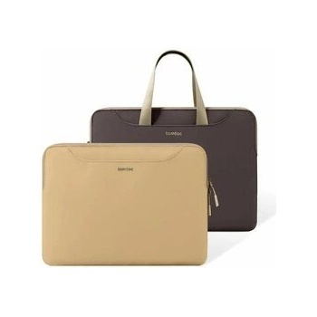 tomtoc Light-A21 Dual-color Slim Pouzdro s poutkem pro 13.5" hnědá TOM-A21D3K1