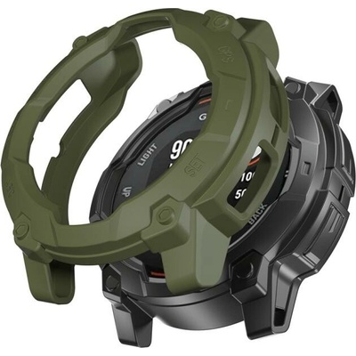 VSETKONAMOBIL 104668 TPU HALF COVER Kryt pre Garmin Instinct 3 Solar 50mm zelený