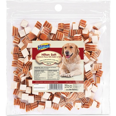 HILTON Sandwich pieces with lamb and fish pochoutka pro psy 500 g