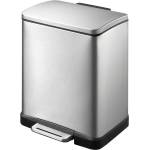 EKO 12 л. кош за отпадъци с педал цвят матиран инокс ЕКО от серия e-cube (eko926812matts/s)