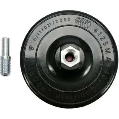 Vorel - Lešticí/brusný talíř na suchý zip +šroub M14 x 125mm