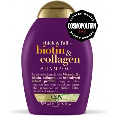 OGX Biotin Collagen šampon na objem vlasů 385 ml