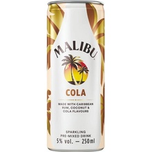 RTD Malibu & Cola 5% 0,25 l (holá láhev)