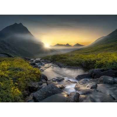 AG design FTNXXL-3029 vliesová fototapeta Mountain River rozměry 360 x 270 cm