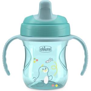 Chicco Преходна чаша Chicco - 200 ml, 6 m+, Момче (N0425)