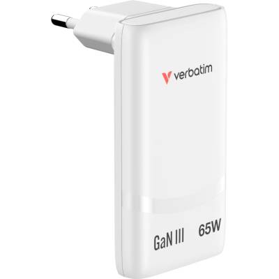 Verbatim Fold n Go GaN Charger 65W EU plug White (32355)
