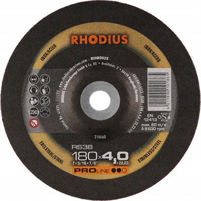 Rhodius Brúsny kotúč 180 x 4,0 x 22,23 mm 210660