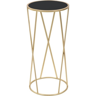Mauro Ferretti Сгъваема маса в черно и златно, височина 75 cm Glam Simple - Mauro Ferretti (1421630000)