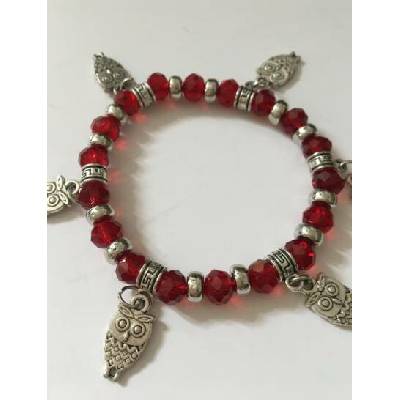 Fashion Jewelry sovičky 2-m208 červený