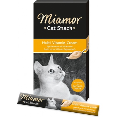 Miamor Cat Snack Cream multivitamín 6 x 15 g