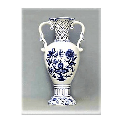 Cibulák – Váza prelamovaná 30 cm – originál cibuľový porcelán 1. akosť