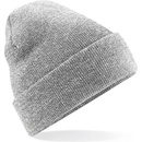 Beechfield zimní čepice Original Cuffed beanie světle šedý melír