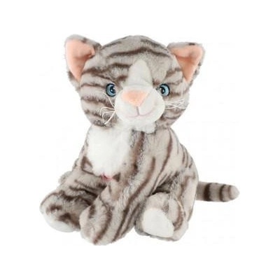 Teddies Kočka sedící mourovatá 20 cm