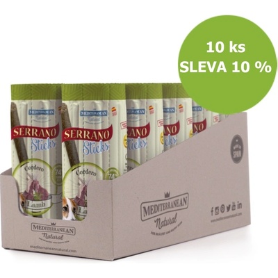 Serrano Dog Sticks Lamb, tyčinka 16 x 12 g