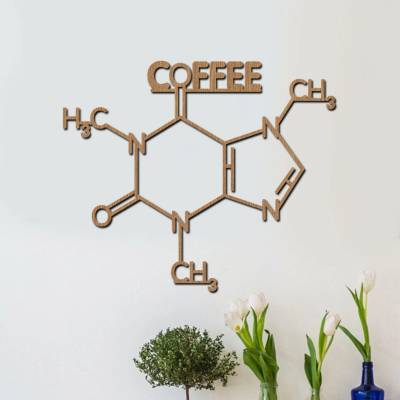 dřevo života Dřevěný obraz COFFEE FORMULA Rozměry (cm): 60x50, Zvolte barvu dekoru: Horský dub
