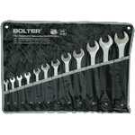 BOLTER Комплект звездогаечни ключове BOLTER 12 бр. (10-32 mm) - CR-V с платнен калъф (LT14739)