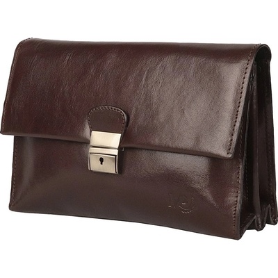 Marta Ponti pánská luxusní hladká kožená pánská etue no. 626 tmavěhnědá – Zbozi.Blesk.cz