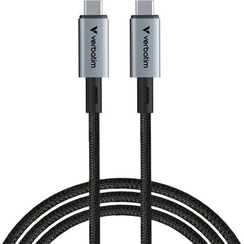 Verbatim Кабел Verbatim Sync & Charge USB4 (31847), от USB-C(м) към USB-C(м), 1.2m, 240W, черен (VERBATIM-31847)