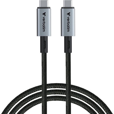 Verbatim Кабел Verbatim Sync & Charge USB4 (31847), от USB-C(м) към USB-C(м), 1.2m, 240W, черен (VERBATIM-31847)